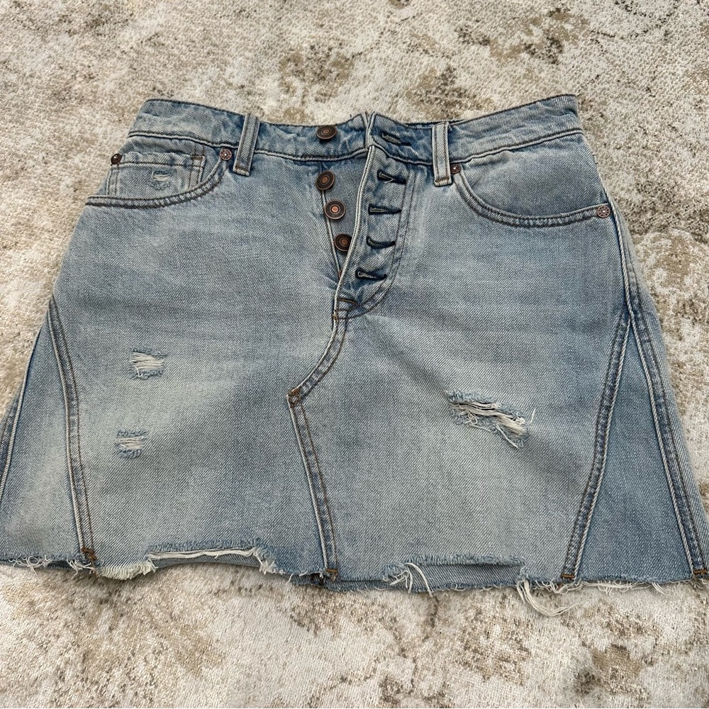 Free people denim skirt size 26